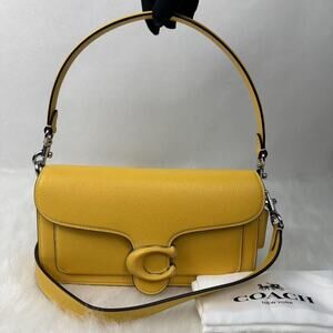 Coach Tabby Shoulder 26 3way Crossbody Clutch In Canary Leather CH735 NWT